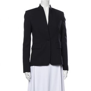 rag & bone navy Single-Button Tailored Blazer
